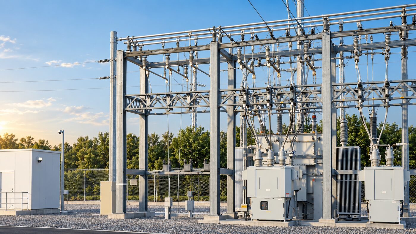Electrical substation infrastructure used for grid interconnection